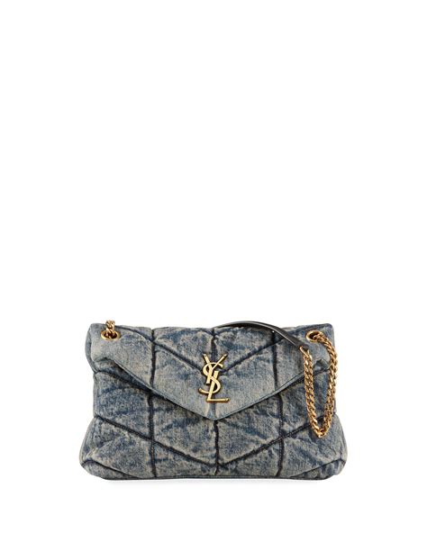 ysl small handbag|ysl denim bag small.